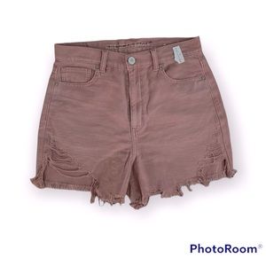 NWT AEO Cut-off High-Waisted Distressed Shorts